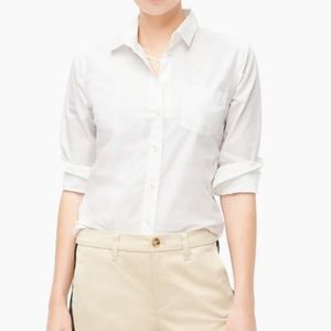 J. Crew Factory Cotton Poplin Button-Up